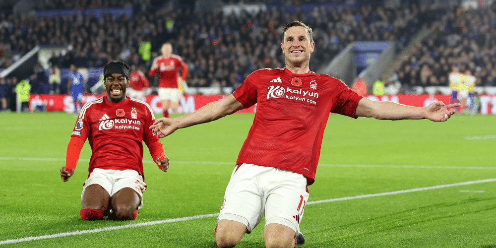 Nottingham Forest forward Chris Wood has been named Premier League Player of the Month for October.