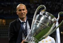 Zidane, Mourinho, Van Gaal: Ten football managers who went back Real Madrid head coach Zinedine Zidane shows the trophy after winning the UEFA Champions League Final match between Real Madrid and Club Atletico de Madrid at Stadio Giuseppe Meazza on May 28, 2016 in Milan, Italy.