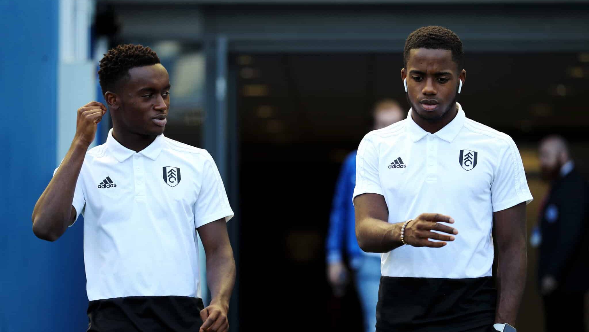 Brothers Steven Sessegnon and Ryan Sessegnon of Fulham arrive at the stadium prior to the Premier League match between Brighton & Hove Albion and Fulham FC at American Express Community Stadium on September 1, 2018 in Brighton, United Kingdom.