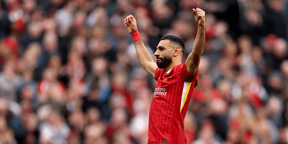 Mohamed Salah has been named as the Premier League Player of the Month for a record-equalling seventh time.