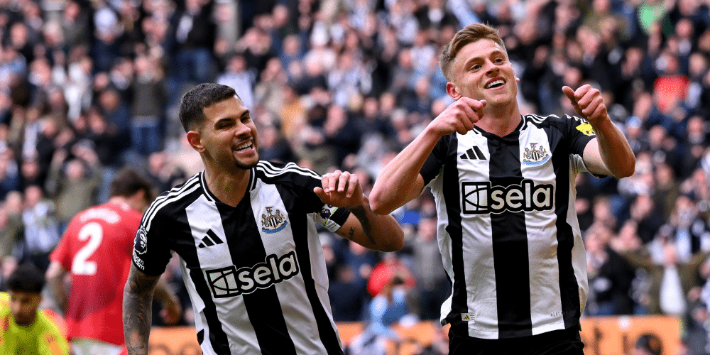 Newcastle players dedicate Man United win to absent Howe