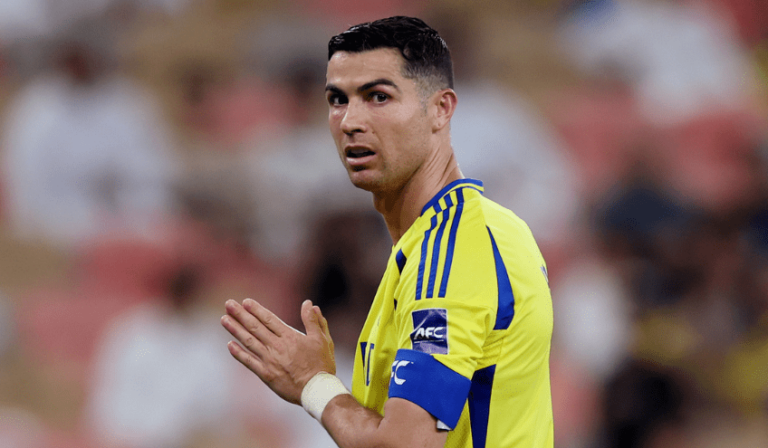 Cristiano Ronaldo in action for Al Nassr.