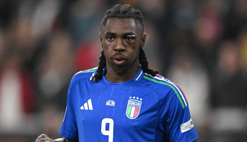 Italy forward Moise Kean.