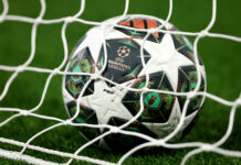 Champions League state of play: What every Premier League team needs on final day Champions League draw - Detail view of the Adidas Finale Munich match ball in the goal net as the teams warm-up prior to the UEFA Champions League 2024/25 Round of 16 first leg match between Paris Saint-Germain and Liverpool FC at Parc des Princes on March 05, 2025 in Paris, France.