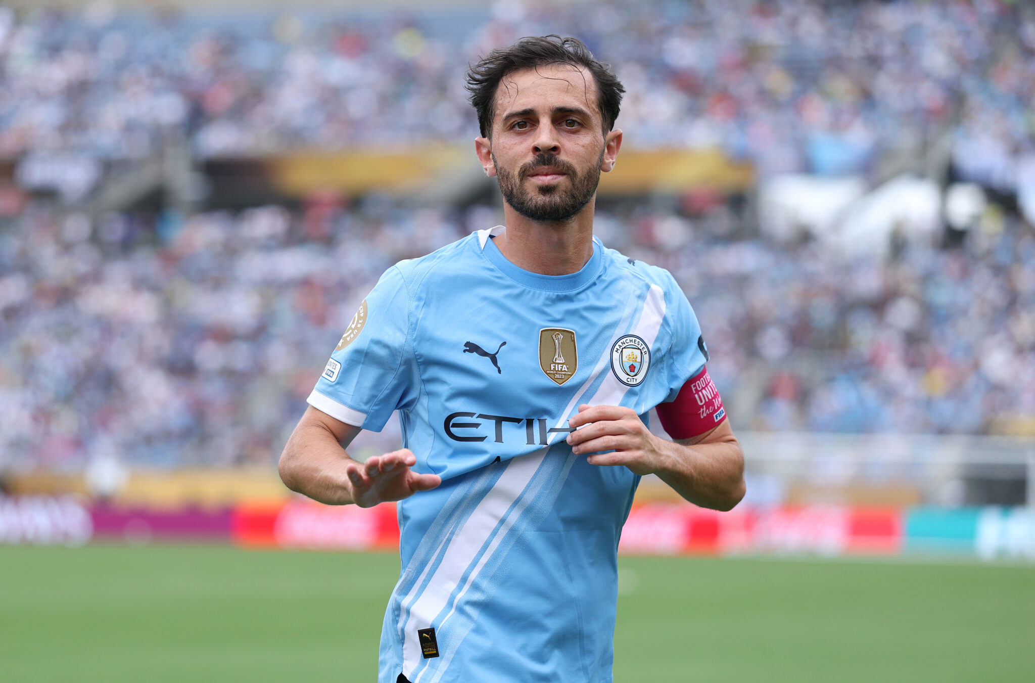 Man City midfielder Bernardo Silva.