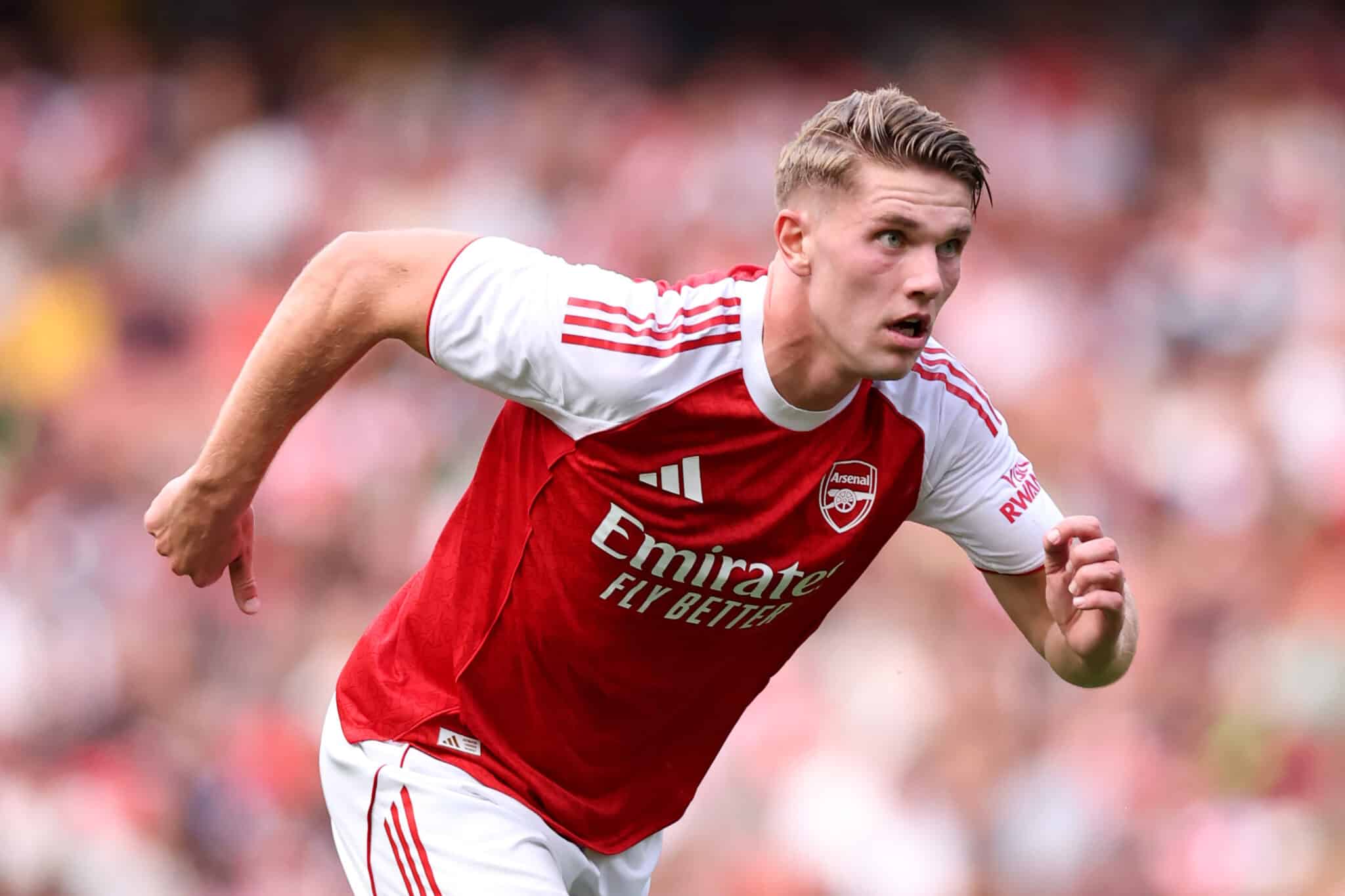 Viktor Gyokeres of Arsenal during the pre-season friendly match between Arsenal and Villarreal at Emirates Stadium on August 06, 2025 in London, England.