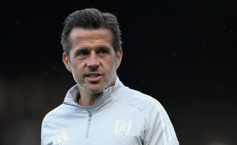 Premier League preview - Marco Silva, Manager of Fulham, looks on during the pre-season friendly match between Fulham and Eintracht Frankfurt at Craven Cottage on August 09, 2025 in London, England.