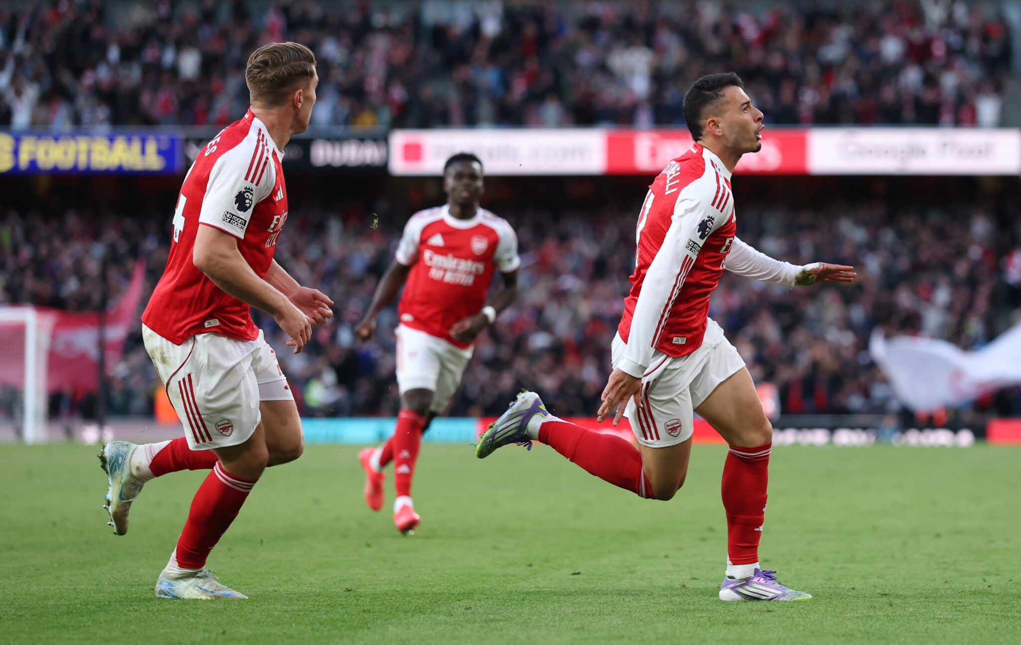 Arsenal midfielder hails Martinelli 'moment of magic'