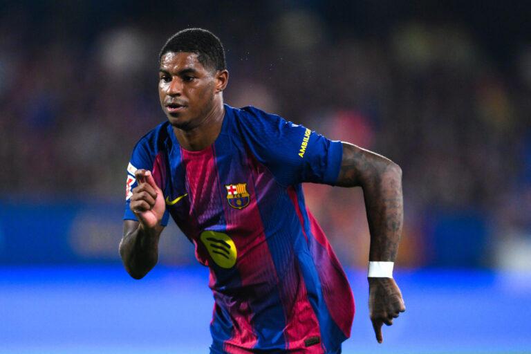 Barcelona forward Marcus Rashford