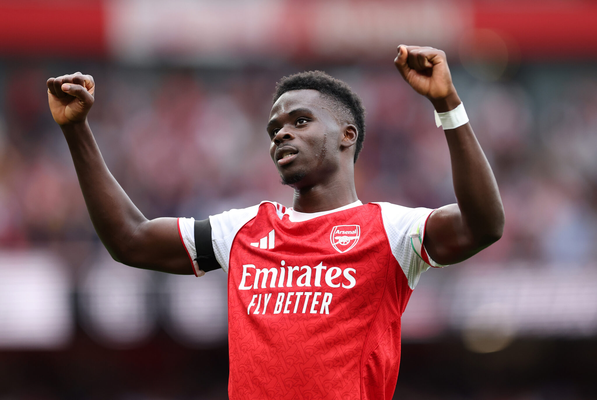 Bukayo Saka has been included in the Arsenal squad to face Manchester City