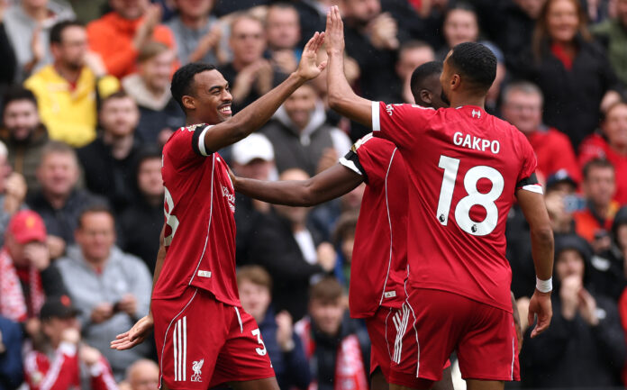 Liverpool lead joint-biggest ever after five Premier League games