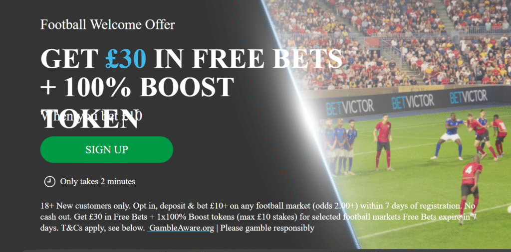 BetVictor bonus code