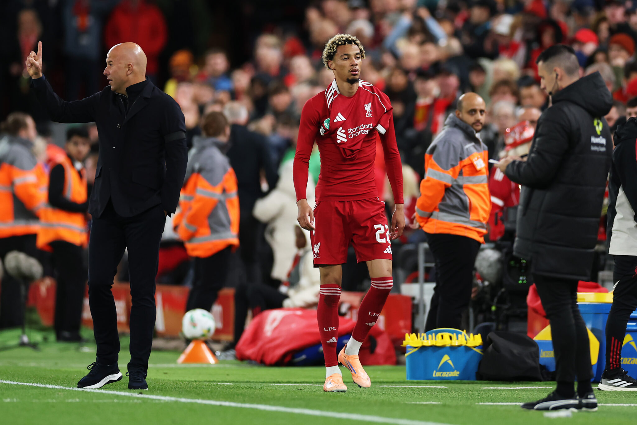 Slot frustrated by 'stupid' red card for Liverpool forward Ekitike