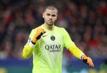 PSG vs Rennes – Match preview and team news PSG goalkeeper Lucas Chevalier celebrates.