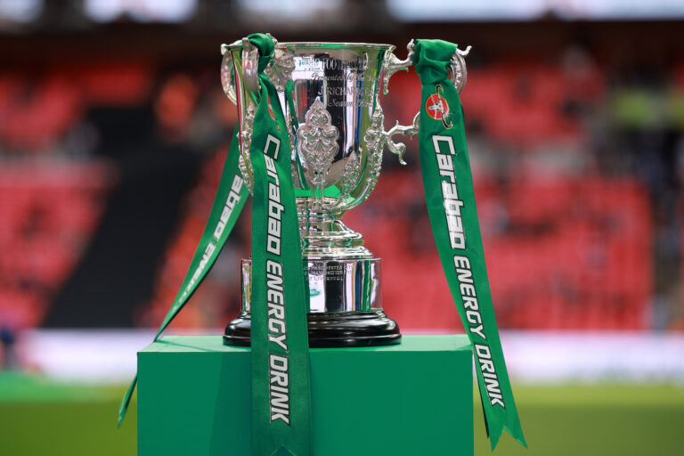 The Carabao Cup trophy.