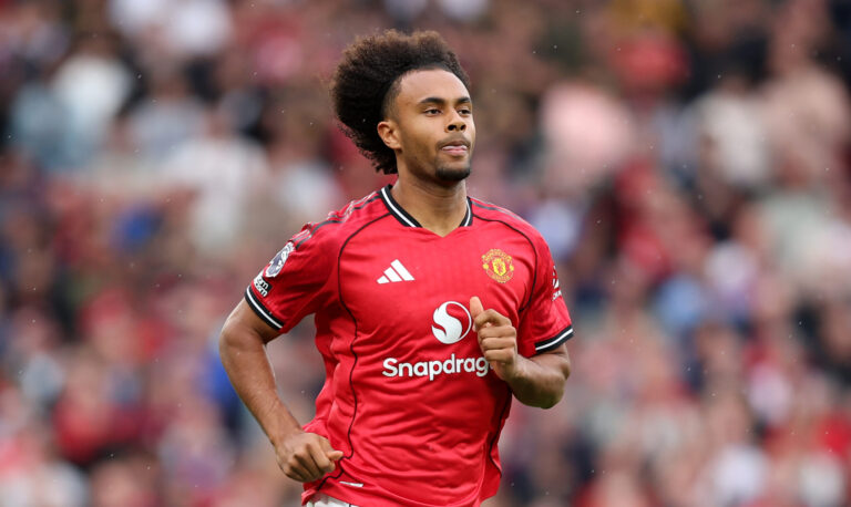 Manchester United forward Joshua Zirkzee.