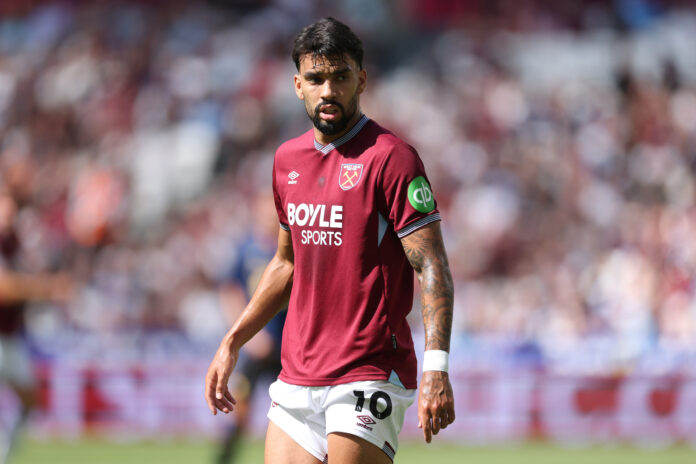 West Ham United midfielder Lucas Paqueta.