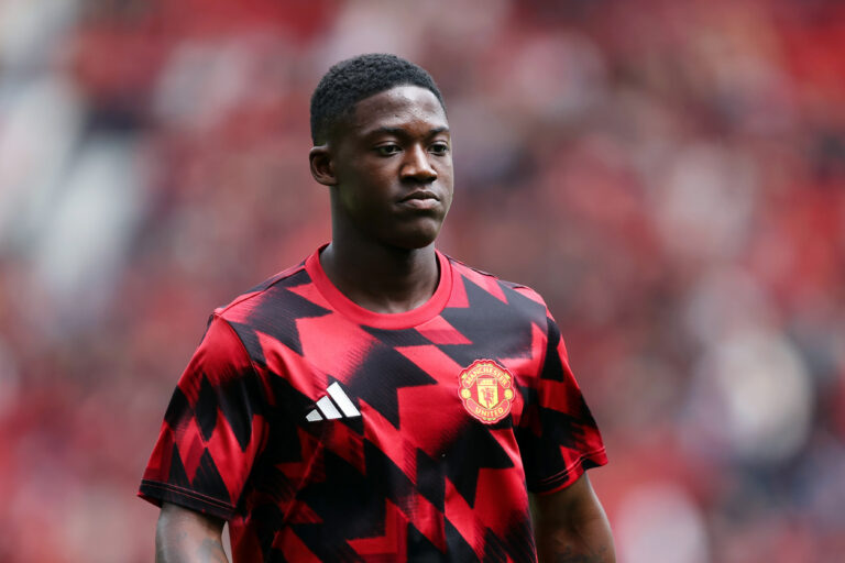 Leeds United are among the clubs interested in signing Manchester United midfielder Kobbie Mainoo