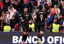 Manchester United midfielder hits hat-trick in big Portugal win Manchester United midfielder Bruno Fernandes hits hat-trick in big Portugal win