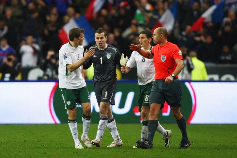 Thierry Henry handball for France vs Ireland
