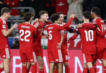 Every UEFA nation to qualify for the World Cup 2026 play-offs David Brooks of Wales (third left) celebrates scoring his team's second goal with teammates during the FIFA World Cup 2026 qualifier match between Wales and North Macedonia at Cardiff City Stadium on November 18, 2025 in Cardiff, Wales.