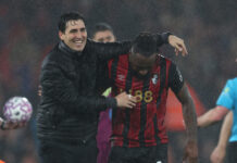 Iraola responds to Semenyo transfer speculation Andoni Iraola, Manager of AFC Bournemouth, and Antoine Semenyo of AFC Bournemouth celebrate following the Premier League match between Bournemouth and Fulham at Vitality Stadium on October 03, 2025 in Bournemouth, England.