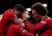 Man Utd flop ‘advancing in talks’ over Roma transfer Man Utd players Diogo Dalot celebrates scoring his team's first goal with teammates Matheus Cunha and Joshua Zirkzee during the Premier League match between Manchester United and West Ham United at Old Trafford on December 04, 2025 in Manchester, England.
