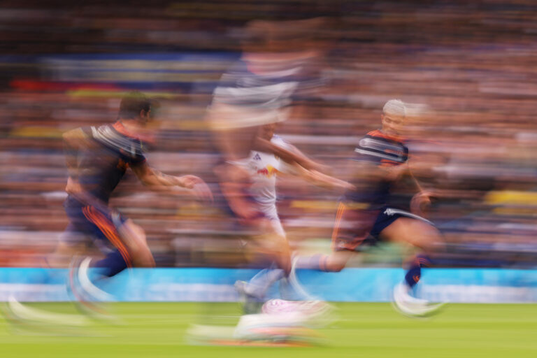 Daniel James of Leeds United in action during the Premier League match between Leeds United and Newcastle United at Elland Road on August 30, 2025 in Leeds, England.