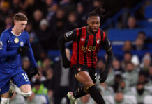 Semenyo has not played ‘last game’ for Bournemouth amid City transfer talks Antoine Semenyo of AFC Bournemouth runs with the ball whilst under pressure from Cole Palmer of Chelsea during the Premier League match between Chelsea and Bournemouth at Stamford Bridge on December 30, 2025 in London, England.