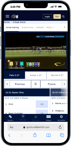 Virtual Sports with William Hill 