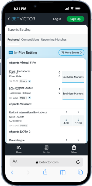 E-sport Options with BetVictor 