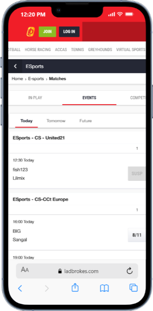  E-sport Options with Ladbrokes 