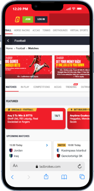 Football betting with Ladbrokes 