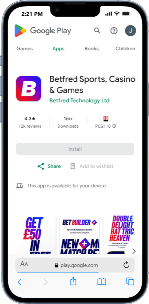 Betfred app: available devices & usability review