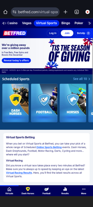 Virtual Sports with Betfred