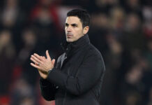 Arteta ‘appreciates’ clear-the-air talks with Hurzeler over Arsenal rant Mikel Arteta, Manager of Arsenal, applauds the fans after the Premier League match between Nottingham Forest and Arsenal at City Ground on January 17, 2026 in Nottingham, England.