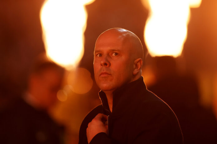 Arne Slot, Manager of Liverpool, looks on as he walks out of the tunnel prior to the Emirates FA Cup Fifth Round match between Wolves and Liverpool on March 06, 2026 in Wolverhampton, England.