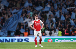 Rice rallies Arsenal for run-in after Carabao Cup final defeat