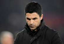 Arsenal treble dream over after ‘very strange’ Southampton defeat Mikel Arteta, Manager of Arsenal, looks on during the Emirates FA Cup Quarter Final match between Southampton and Arsenal at St Mary's Stadium on April 04, 2026 in Southampton, England.