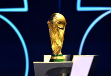 The four nations going to their first ever World Cup this year FIFA World Cup Trophy is displayed during the FIFA World Cup 2026 Official Draw at John F. Kennedy Center for the Performing Arts on December 05, 2025 in Washington, DC.