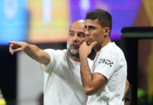 Guardiola reacts to Rodri comments on Real Madrid links Pep Guardiola, Head Coach of Manchester City, gives Rodri #16 instructions during the FIFA Club World Cup 2025 group G match between Man City FC and Al Ain FC at Mercedes-Benz Stadium on June 22, 2025 in Atlanta, Georgia.