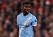 Marc Guehi transfer collapse continues to haunt sorry Liverpool Marc Guehi of Man City during the Premier League match between Liverpool and Manchester City at Anfield on February 08, 2026 in Liverpool, England.