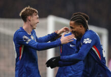 Why Palmer and Pedro are out of Chelsea vs Brighton Cole Palmer of Chelsea celebrates scoring his team's second goal from the penalty spot with teammate Joao Pedro during the Premier League match between Chelsea and Leeds United at Stamford Bridge on February 10, 2026 in London, England.