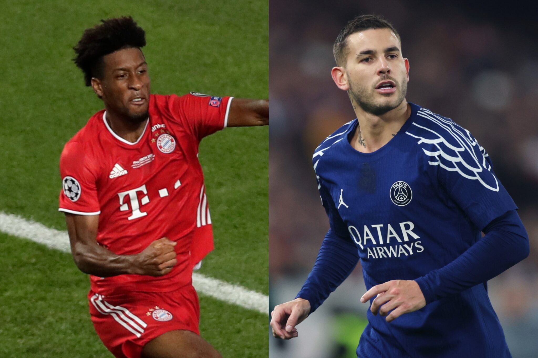 PSG vs Bayern Munich: every footballer to play for both clubs. Pictured: Kingsley Coman and Lucas Hernandez.