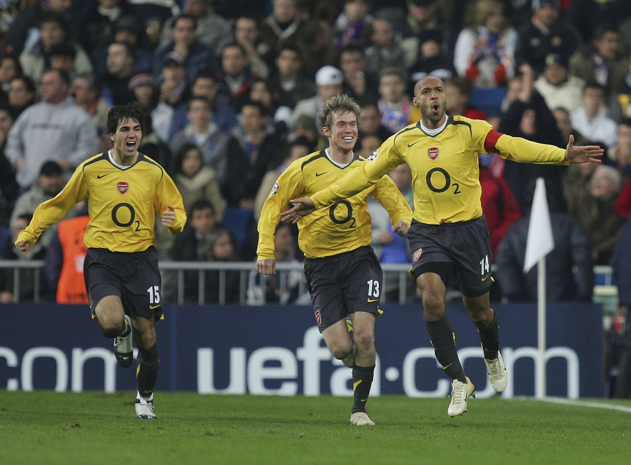 Arsenal take on Paris Saint-Germain in the Champions League final tonight, aiming to make history. The North London side have never won this competition, but are now one win from becoming European champions for the first time. Victory in Budapest would rank as Arsenal's greatest European night, eclipsing even these memorable matches. We've remembered five of Arsenal's best-ever Champions League wins. Inter Milan 1-5 Arsenal - November 25th, 2003 Arsenal's 2003/04 campaign remains, arguably, the most historic in club history after winning the Premier League without defeat. The club's 'Invincibles' fell short in Europe, but not before a ruthless destruction of Inter Milan. In arguably the club's best-ever European performance on the road, Arsenal took apart an Inter team that contained stars including Fabio Cannavaro, Javier Zanetti, and Christian Vieri. What made the win even more impressive was that Arsenal needed to win. A tough start to their Champions League campaign was turned around, with Thierry Henry the star of the show. The Frenchman opened the scoring at San Siro, but Vieri levelled for Inter with a deflected effort. Freddie Ljungberg's goal restored the visitors' advantage, before a sensational solo goal from Henry put Arsenal in control. Edu and Robert Pires added gloss to the scoreline of a five-star performance. Iconic Performances: Thierry Henry's irresistible display at Inter Real Madrid 0-1 Arsenal - February 21st, 2006 Thierry Henry was again the protagonist as Arsenal became the first English team to win at the Bernabeu. In the first-ever meeting between the teams, Henry took matters into his own hands to decide the game. The Frenchman picked up the ball in the centre circle, before leaving a trail of white shirts in his wake to score an iconic individual effort. Real Madrid's Galacticos had no answer for Arsenal's very own superstar, who secured the Gunners a place in the quarter-finals. Arsenal 2-0 Juventus - March 28th, 2006 Juventus awaited in the last eight, a side not short of star quality. Included in the Juventus ranks was Patrick Vieira, who had left Arsenal for Turin the previous summer. However, in a changing of the guard, 18-year-old Cesc Fabregas helped drive Arsenal to a famous win. The Spaniard swept home an opener after Vieira had conceded possession, and later set up Thierry Henry to score the second against his former side. A goalless draw in the return booked Arsenal a semi-final place for the first time. AC Milan 0-2 Arsenal - March 4th, 2008 Having been the first English team to beat Real Madrid at the Bernabeu, Arsenal later became the first to secure victory over AC Milan at the San Siro. The reigning European champions were put to the sword in Milan, with Arsenal controlling the contest. Cesc Fabregas fired the Gunners ahead after 84 minutes with a low drive from distance, before the North Londoners scored a second to rubber-stamp the result. Theo Walcott set up Emmanuel Adebayor for a simple finish as a late one-two punch floored the holders. Arsenal 3-0 Real Madrid - April 8th, 2025 Arsenal overcame Real Madrid on a memorable April evening in 2025, with Declan Rice scoring two sublime set-piece efforts. Rice opened the scoring with a 25-yard free-kick that bent beyond Thibaut Courtois, before scoring an even better second with a fabulous free-kick that flew into the top corner. Mikel Merino added a third on an unforgettable evening, in which Arsenal took apart the Champions League holders at the Emirates.