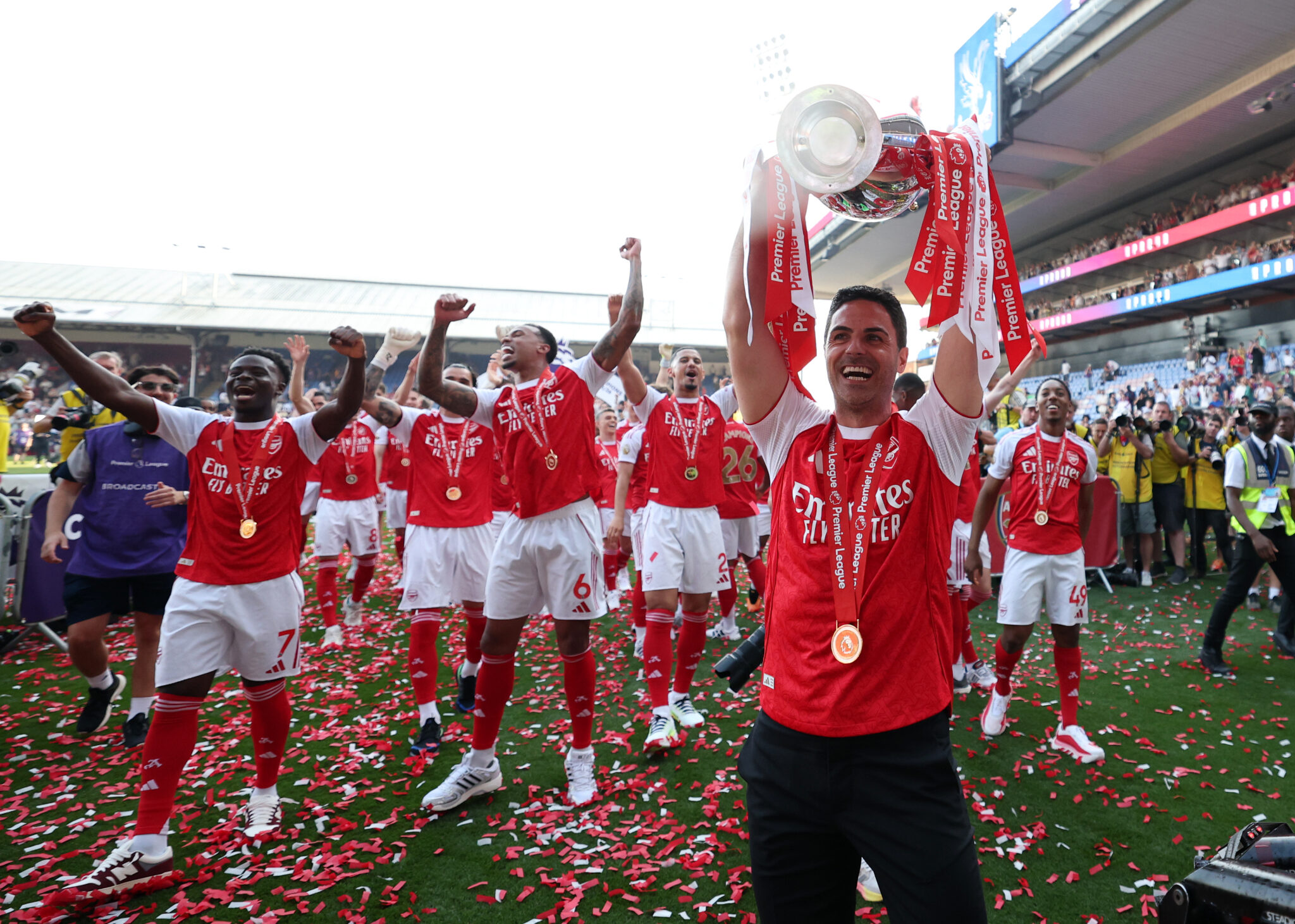 Arteta hails Arsenal courage after Premier League title win