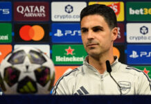 Arsenal and PSG reveal starting XIs ahead of Champions League final Arsenal manager Mikel Arteta addresses the media during the press conference one day ahead of the UEFA Champions League 2026 Final at Puskas Arena on May 29, 2026 in Budapest, Hungary.