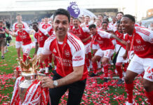 Ranking the five best Premier League managers in 2025/26 The best Premier League managers in 2025/26 - Mikel Arteta, manager of Arsenal celebrates with the Premier League trophy after the Premier League match between Crystal Palace and Arsenal at Selhurst Park on May 24, 2026 in London, England.