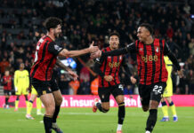Bournemouth star announces exit amid transfer links Bournemouth player Eli Junior Kroupi celebrates scoring his team's second goal with teammate Marcos Senesi during the Premier League match between Bournemouth and Tottenham Hotspur at Vitality Stadium on January 07, 2026 in Bournemouth, England.