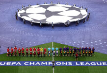 Every team in the UEFA Champions League in 2026/27 Arsenal and PSG players lining up on the pitch prior to the UEFA Champions League Final 2026 match between Paris Saint-Germain and Arsenal FC at Puskas Arena on May 30, 2026 in Budapest, Hungary.